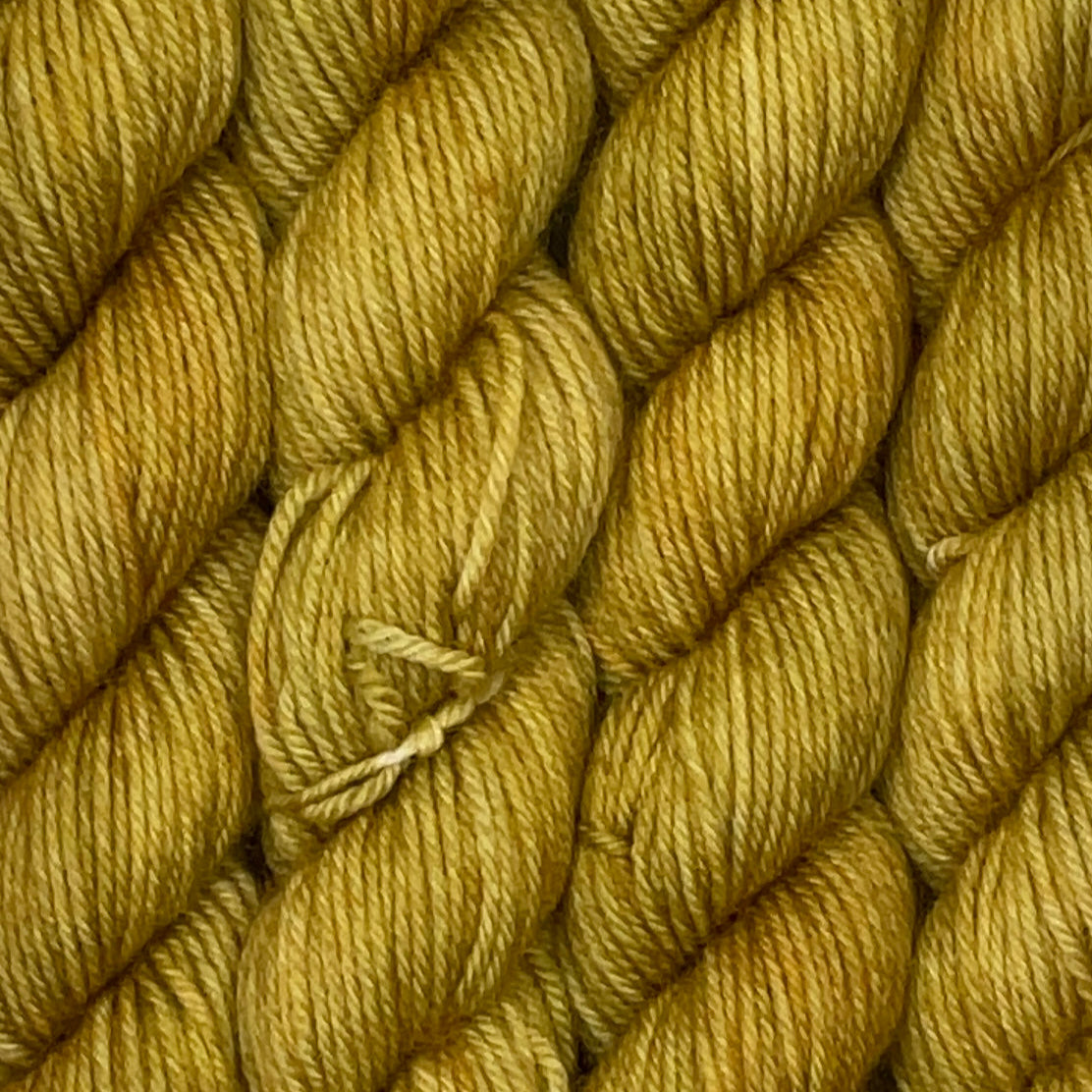 Mini Spicy Mustard Fingering Skein