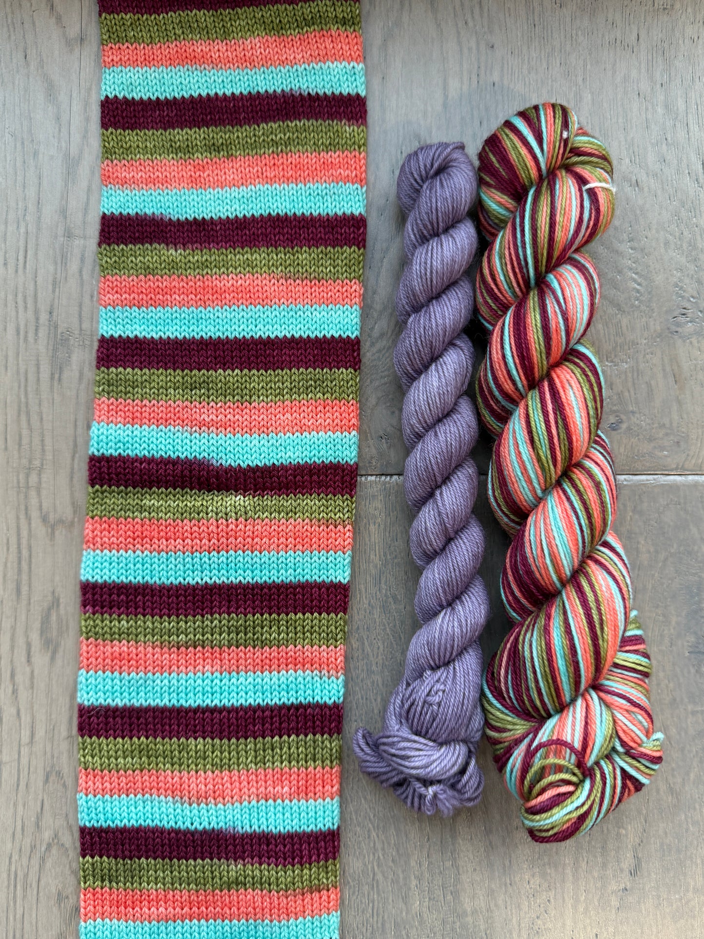 "If I were off my rocker, would I take weekly selfies with my cat?" Fingering self striping sock set