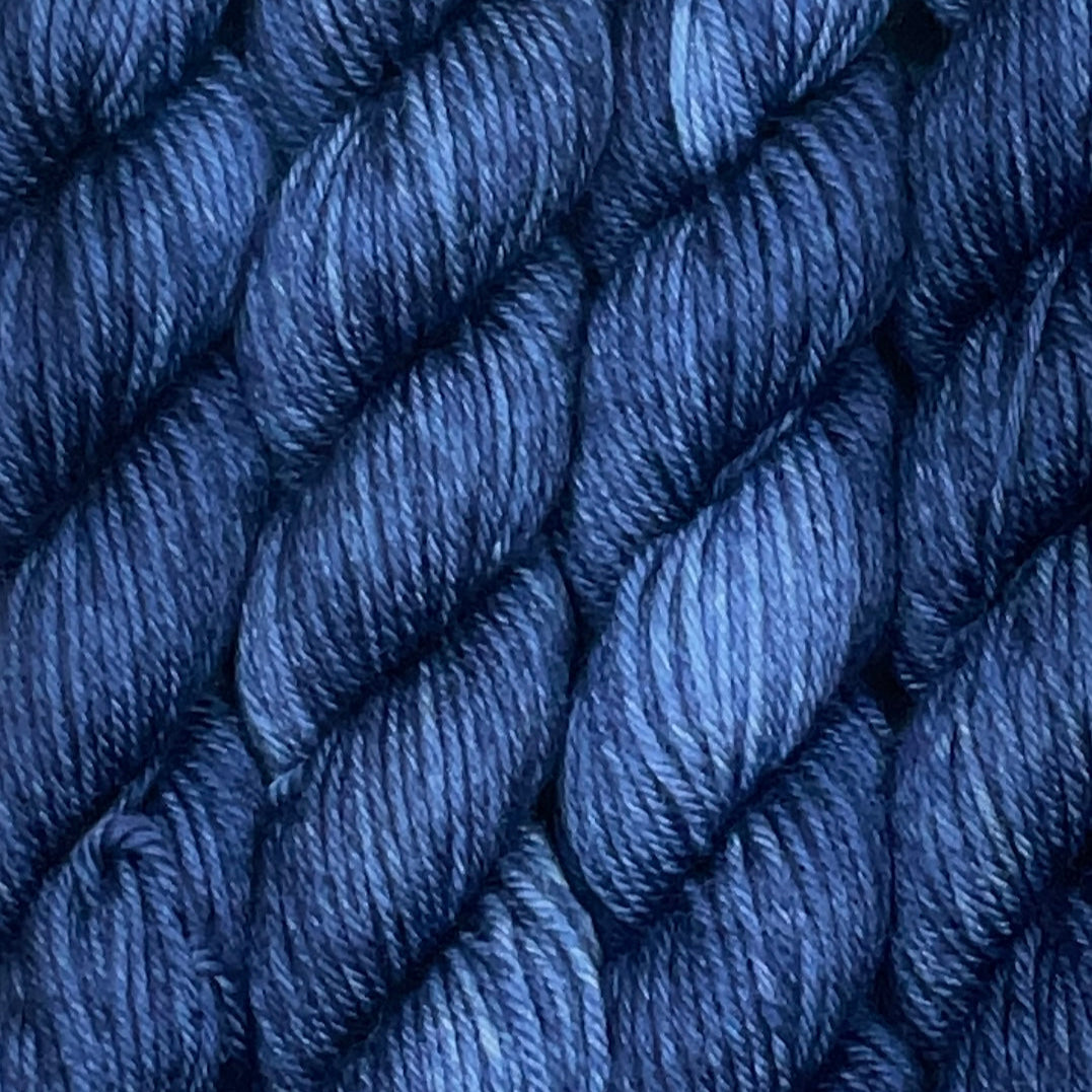 Mini Navy Fingering Skein