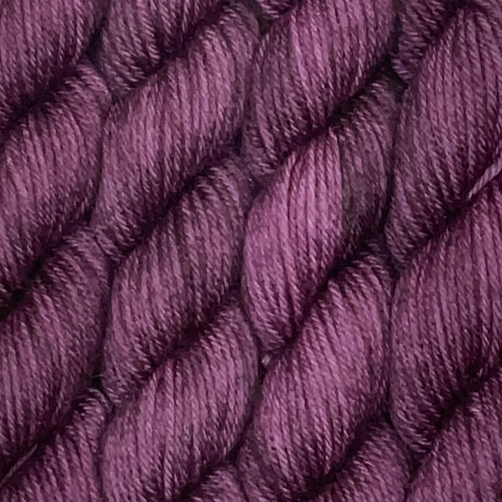Mini Burgundy Fingering Skein
