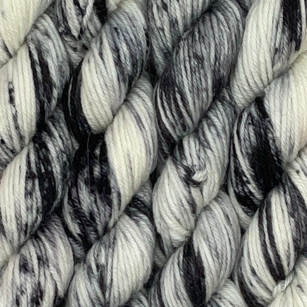 Mini Newsprint Fingering Skein