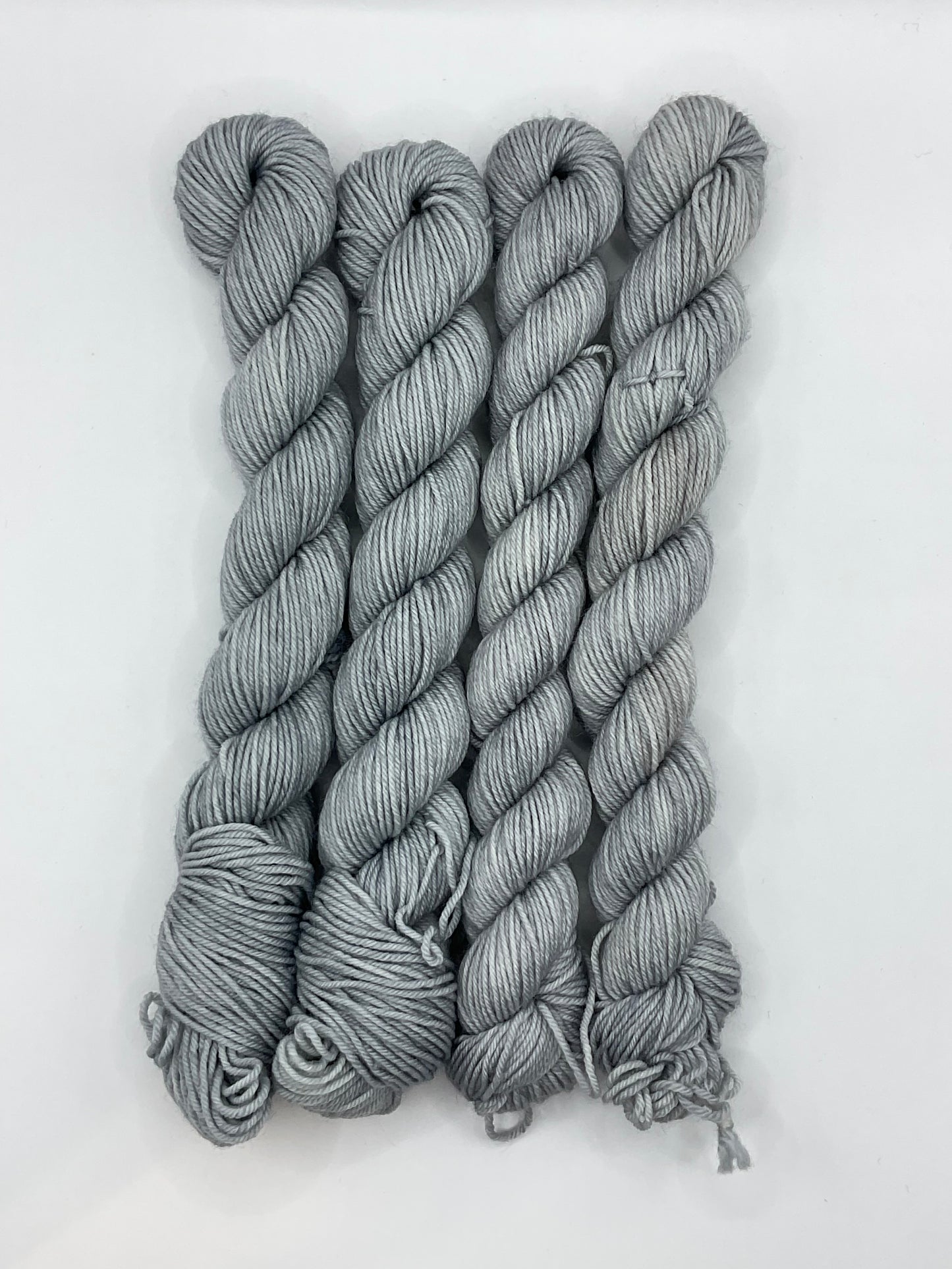 Mini Silver Fingering Skein