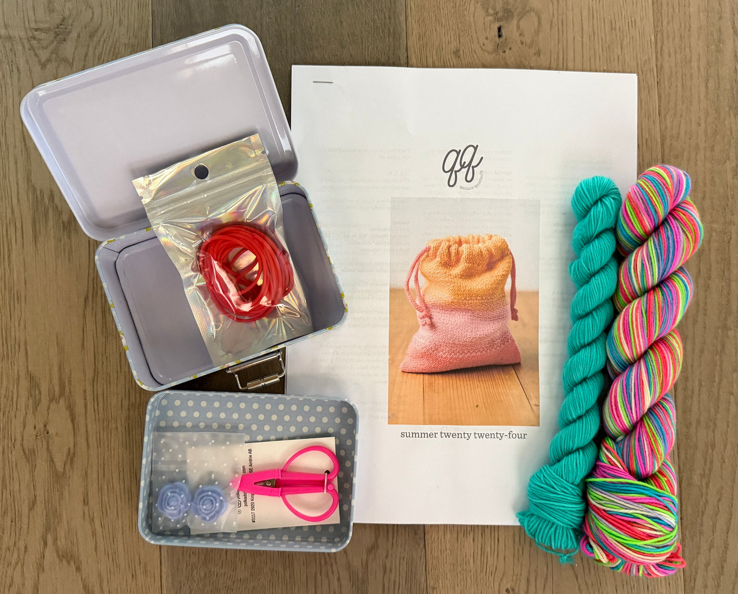 Sagaponack Sack Kits for World Wide Knit in Public Day