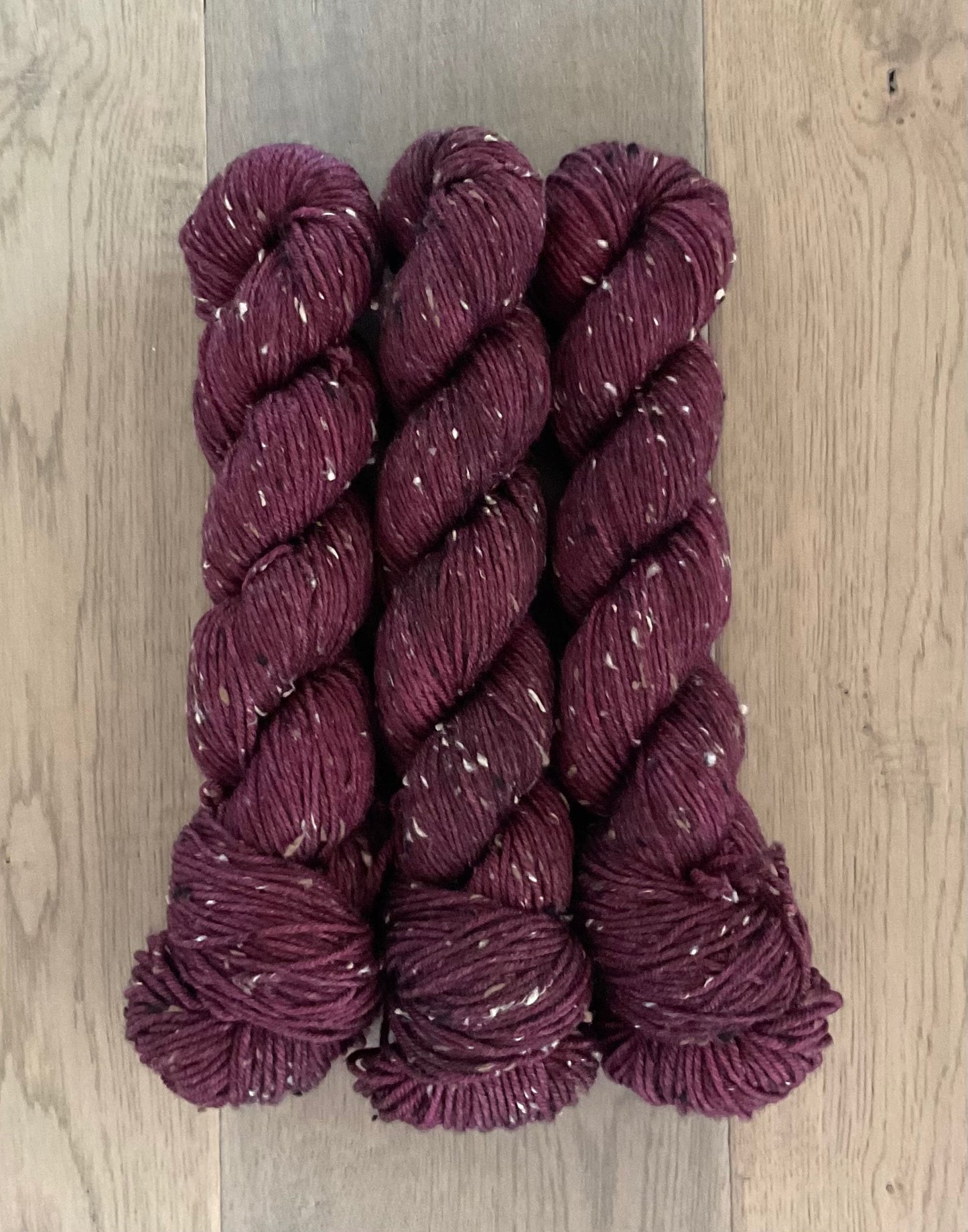 DK Tweed Burgundy Yarn