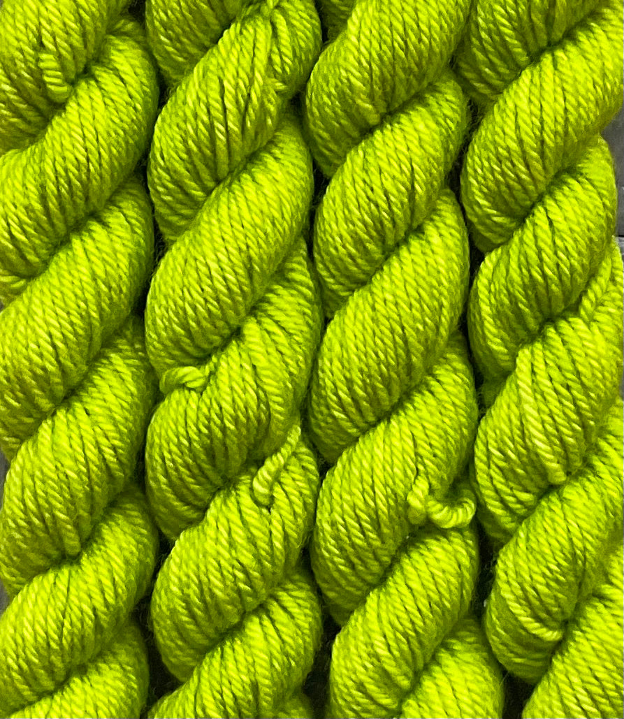 Mini Worsted Chartreuse Skein