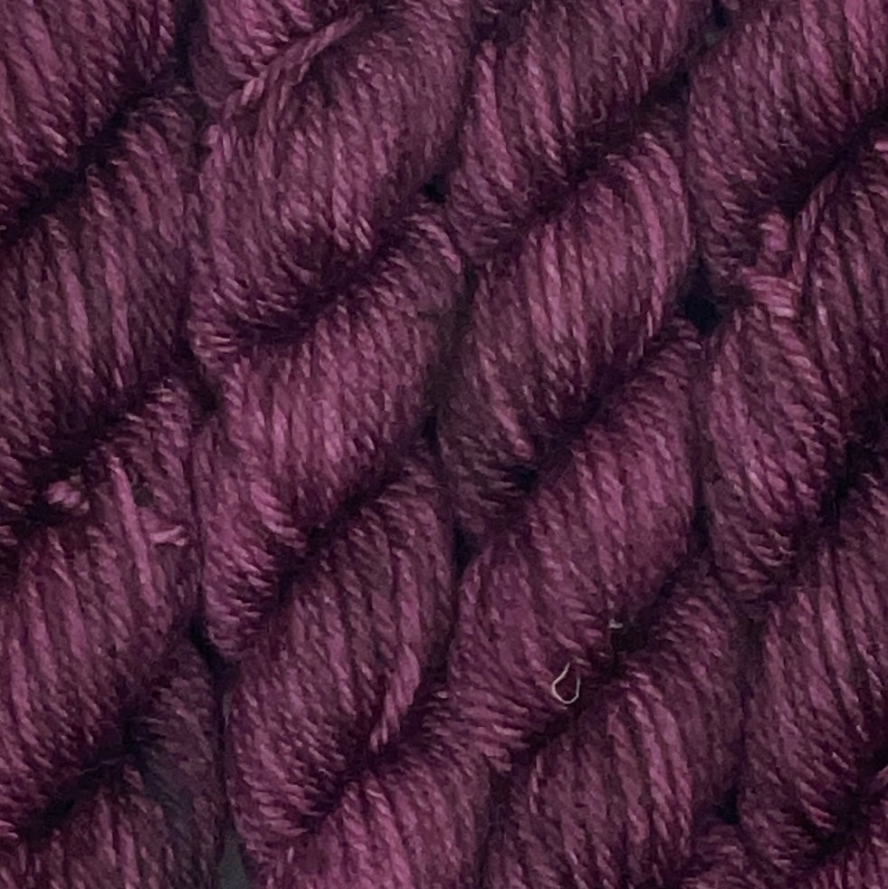 Mini DK Burgundy Skein