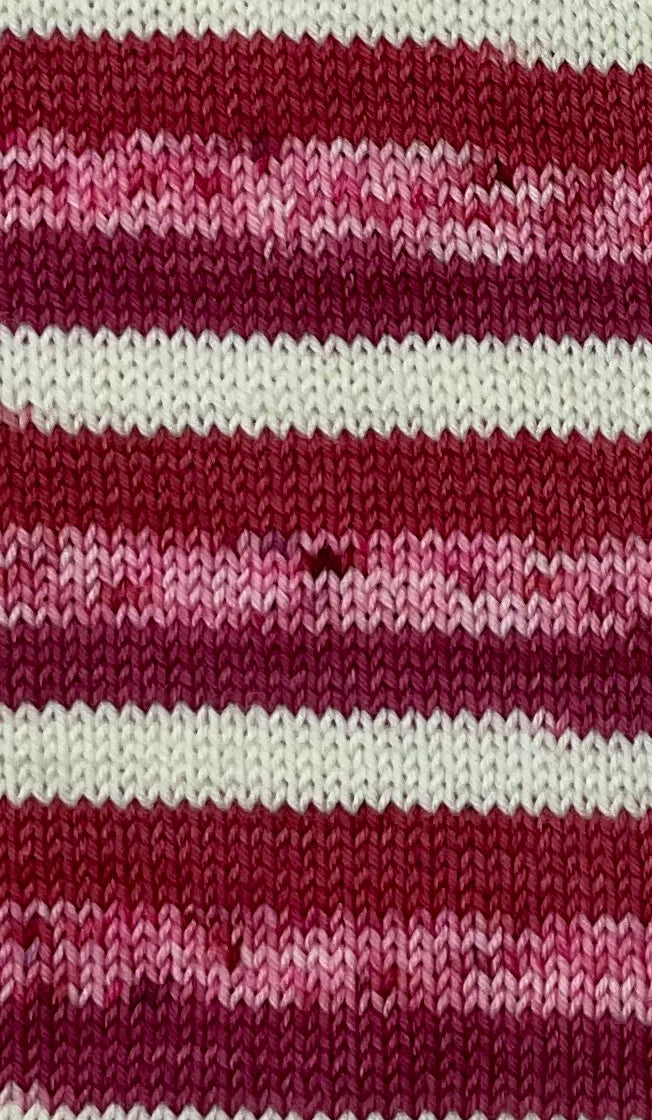 Strawberry Sundae Fingering Self-Striping Sock Set