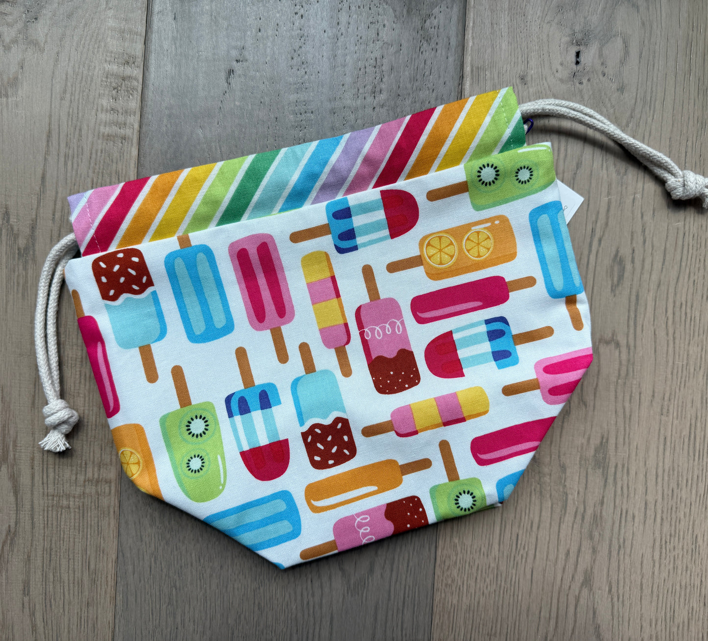 Ice Cream Drawstring Bags
