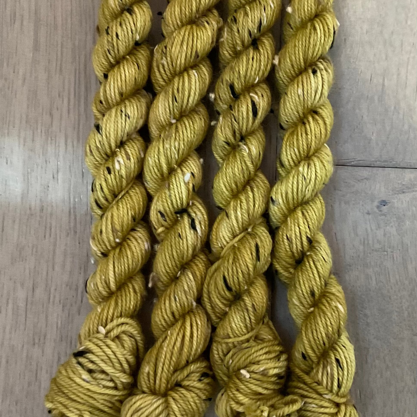 Mini DK Tweed Spicy Mustard Skein