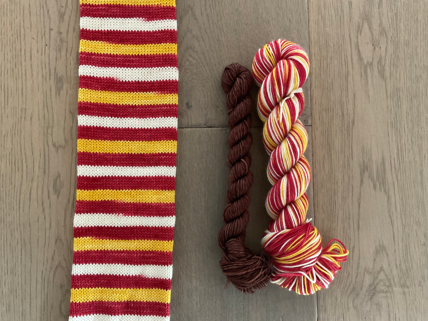 Superbowl LIX Teams Fingering Self-Striping Sock Set