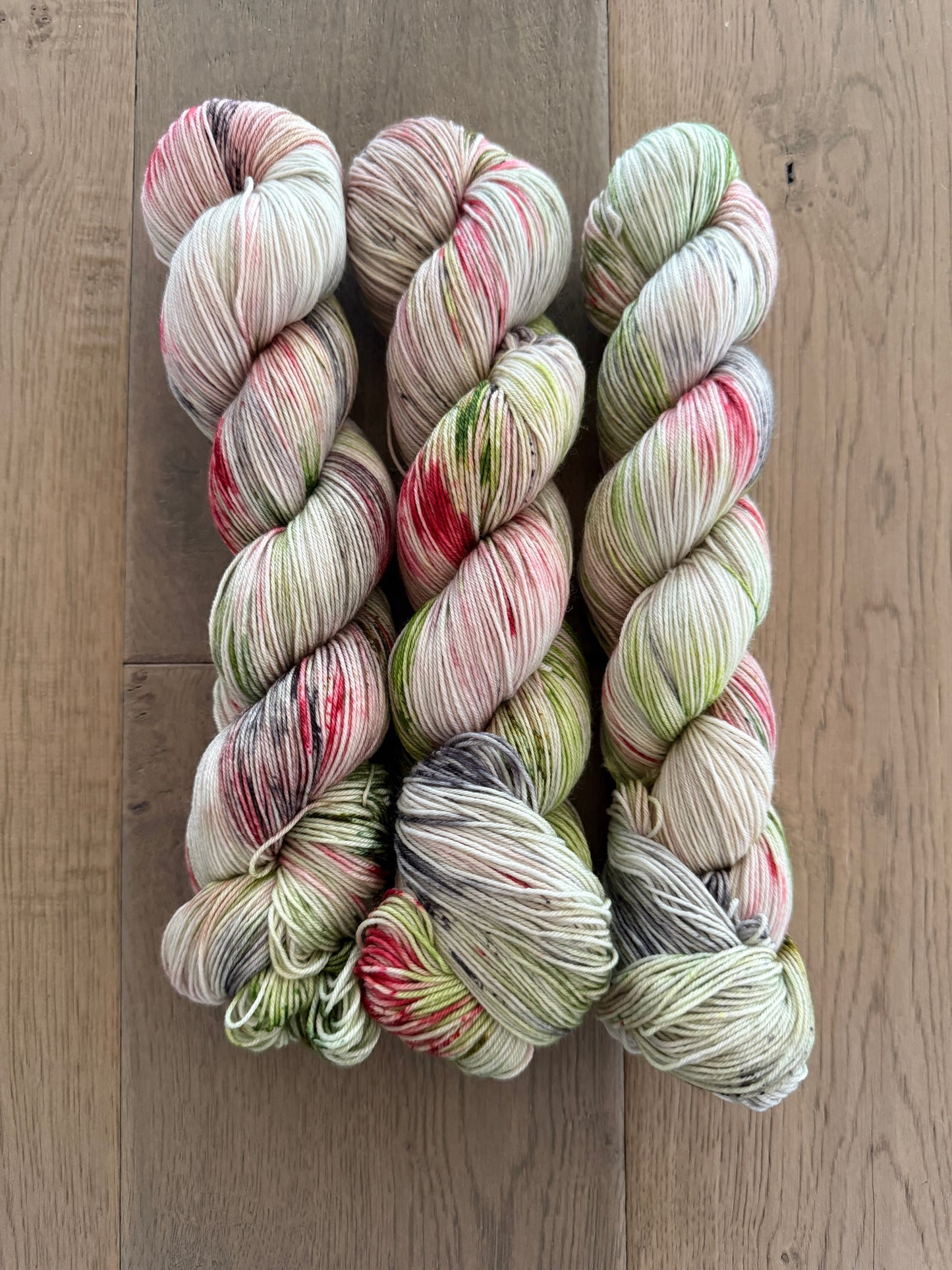 Black Tie Christmas fingering yarn