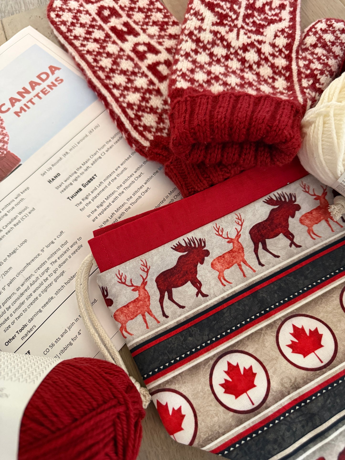 Canada Mittens Set
