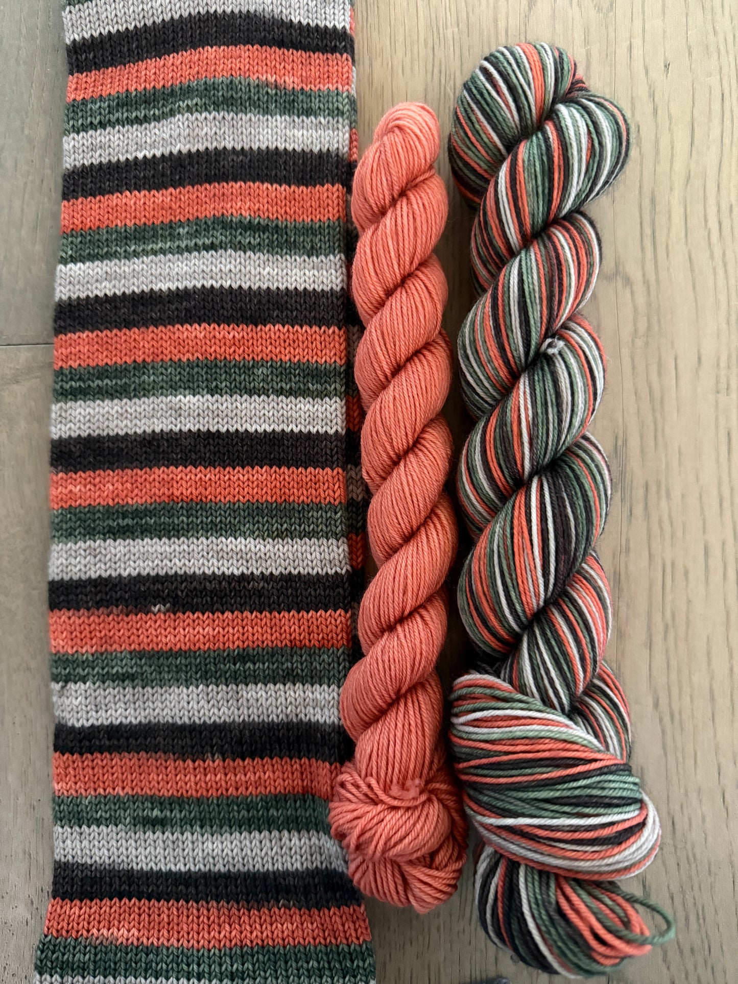 Terracotta-ville Fingering Self-Striping Sock Set