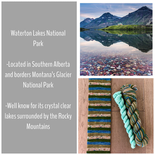Waterton National Park Fingering Self-Striping Sock Set