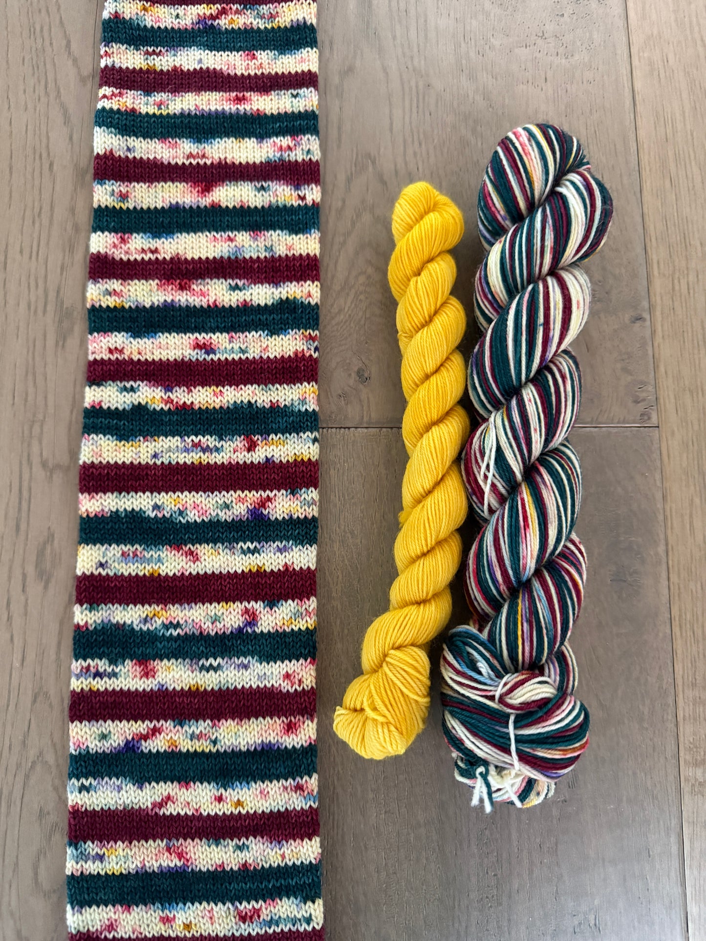 Jingle Bell Rock Fingering Self-Striping Sock Set