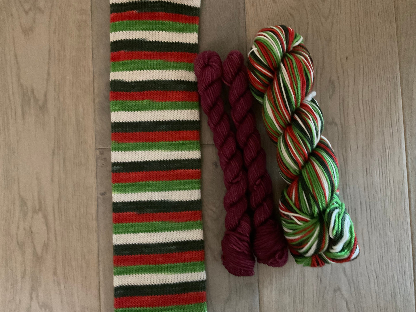 Friends Club-December- Holiday Armadillo -DK Self Striping