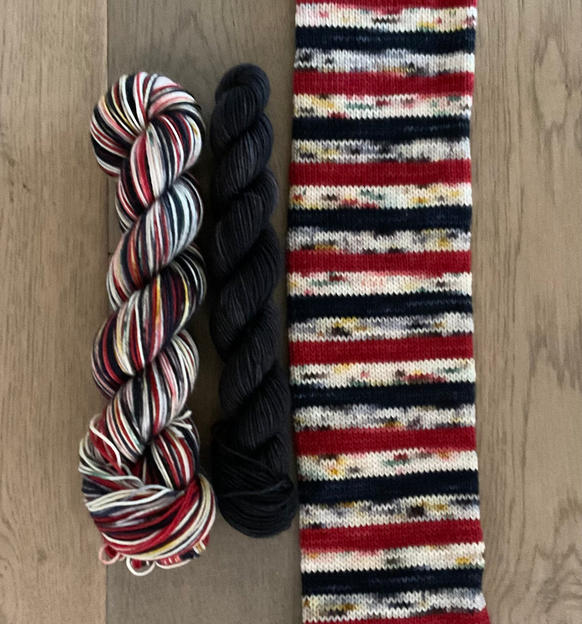 Nightmare Before Christmas Fingering Self-Striping Sock Set