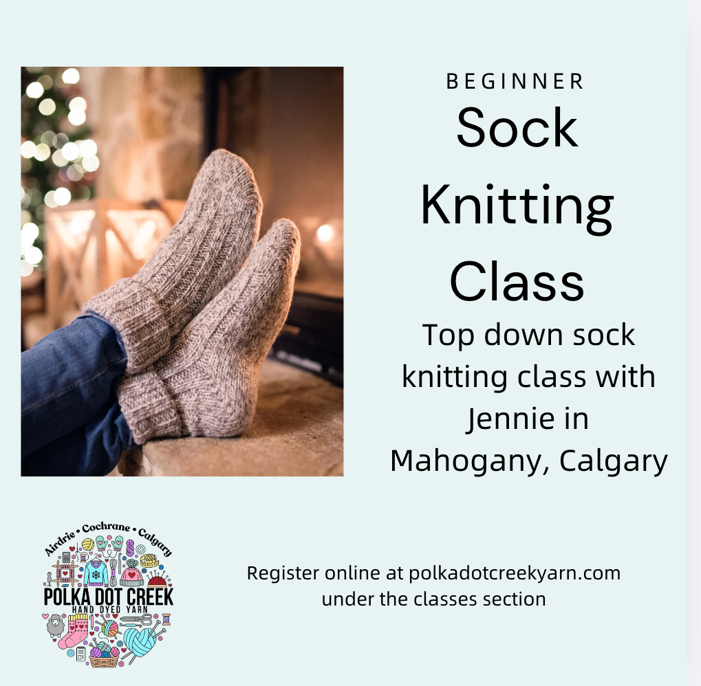 Beginner Sock Knitting Class-CALGARY