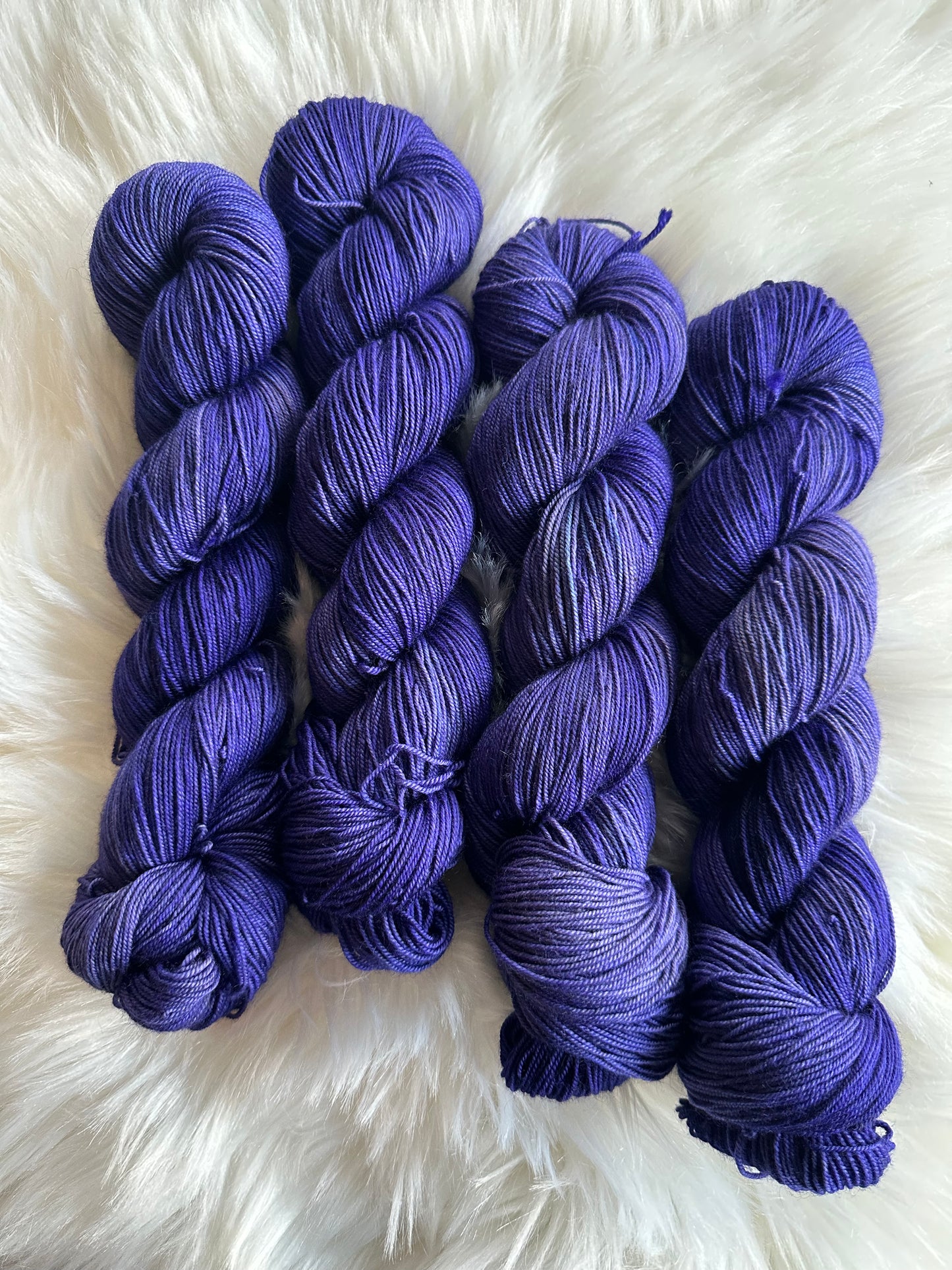 MMF Amethyst on Yak Fingering Skein