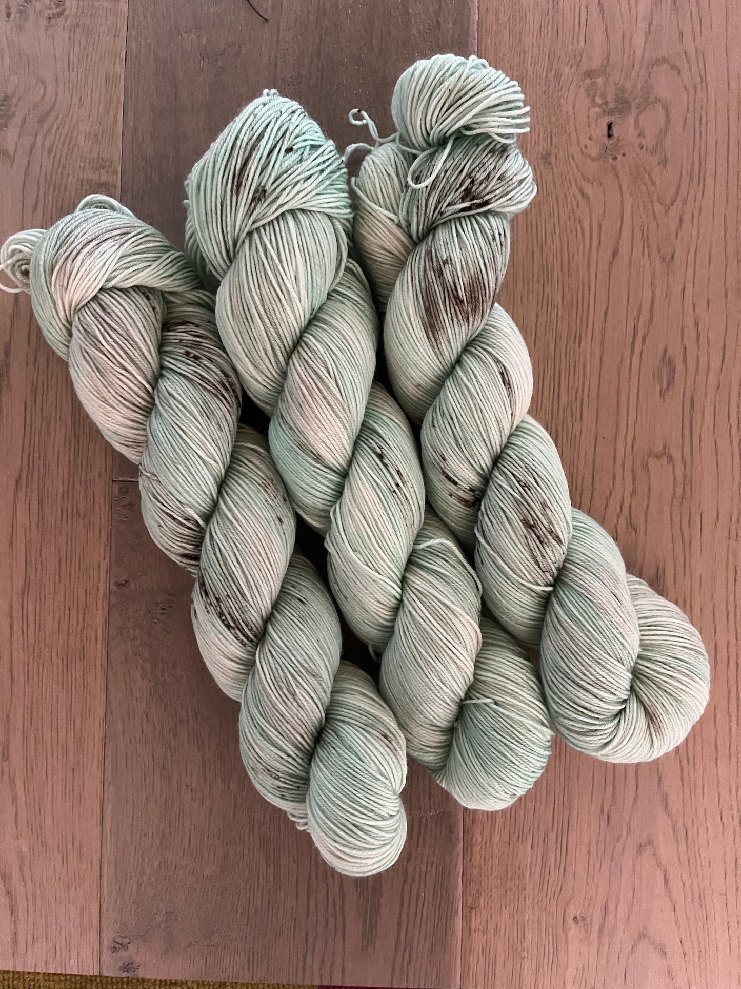 Mint Chocolate Chip Fingering Yarn