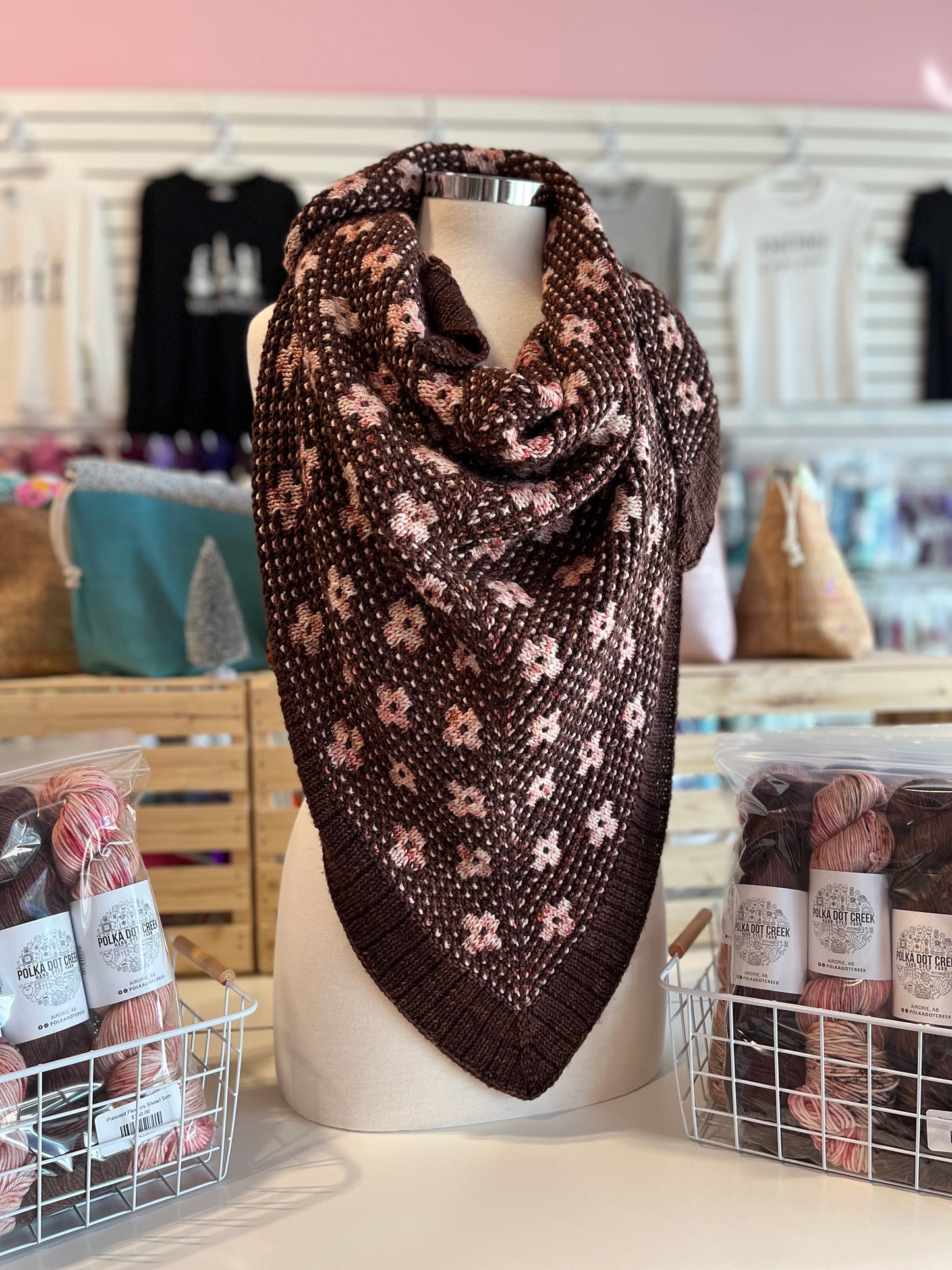 Pressed Flowers Shawl Sets