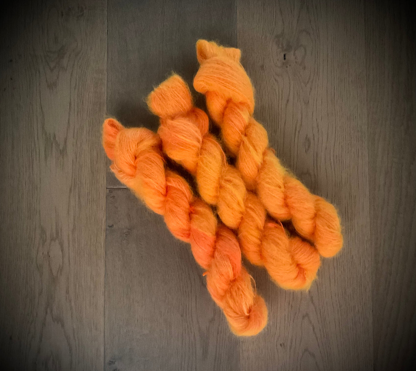 Safety Vest Orange Mohair Skein
