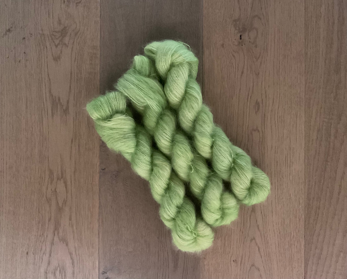 Spring Onion Mohair Skein