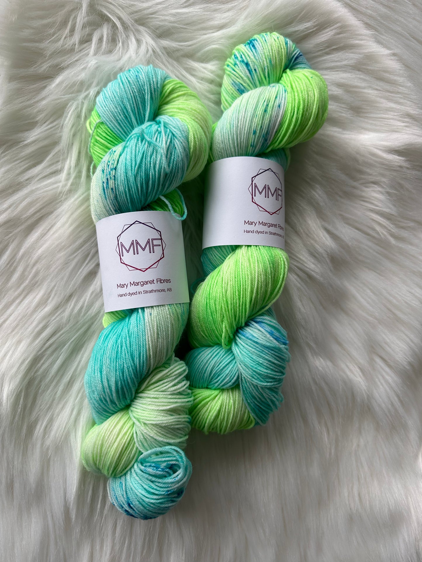 MMF Lime Pop on Fingering Skein