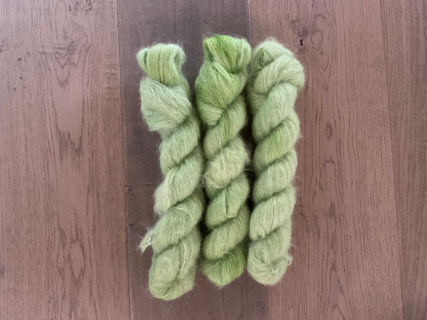 Spring Onion Suri Alpaca Silk Skein