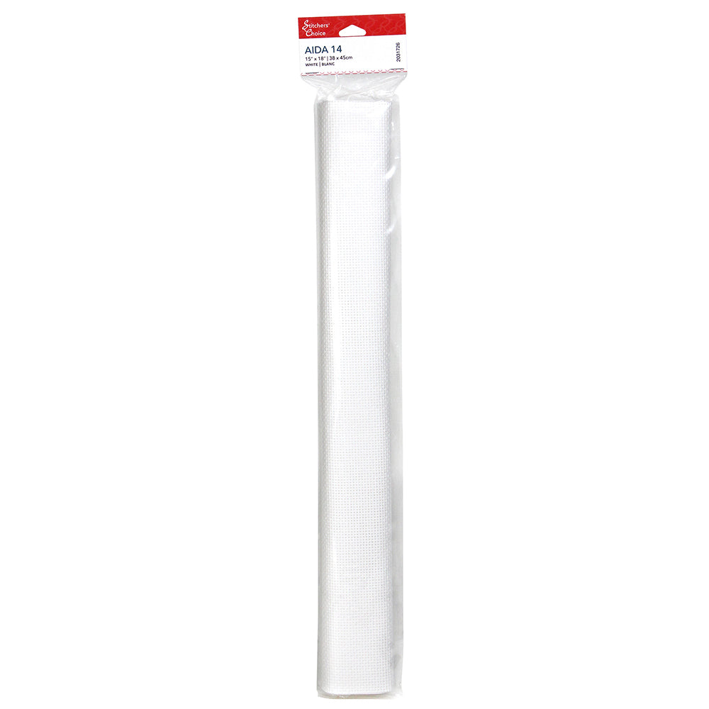 Stitcher's Choice Cotton 14ct Aida White 15"X18"