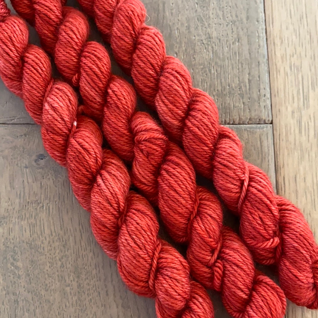 Mini Worsted Strawberry Skein