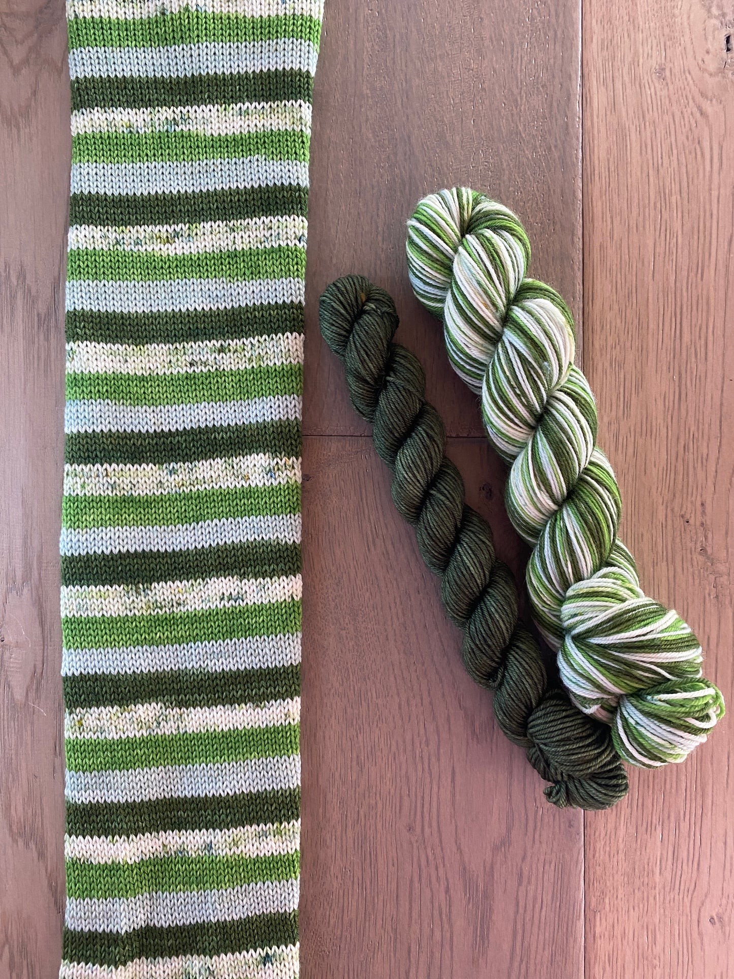 Shamrock Fingering Self-Striping Sock Set