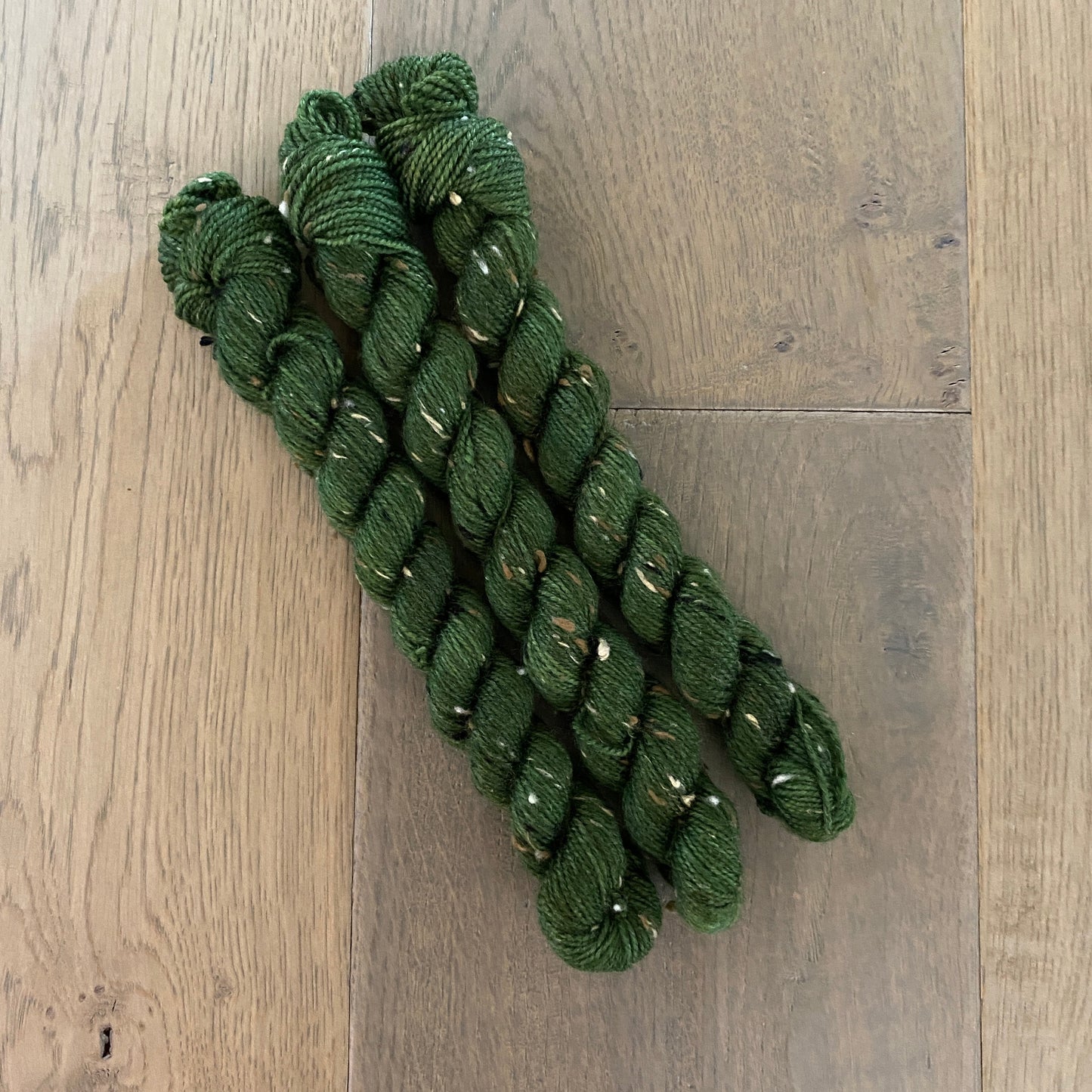 Mini DK Tweed Avocado Skein