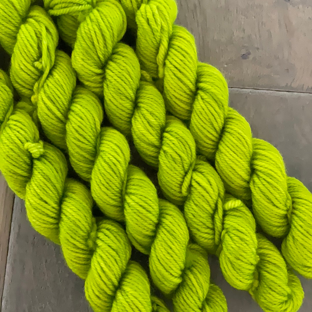 Mini Worsted Chartreuse Skein
