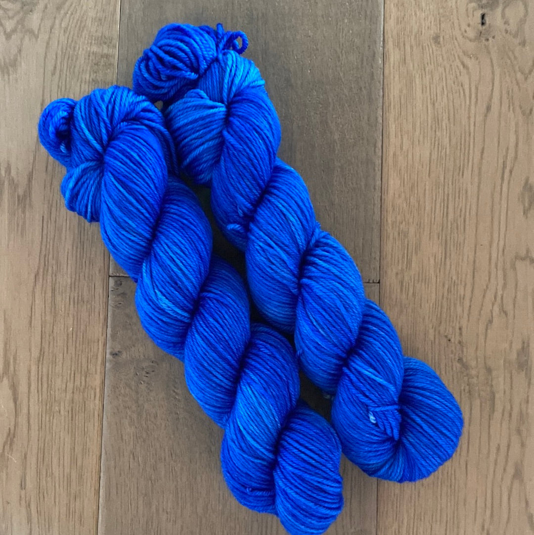 Worsted Brilliant Blue Yarn
