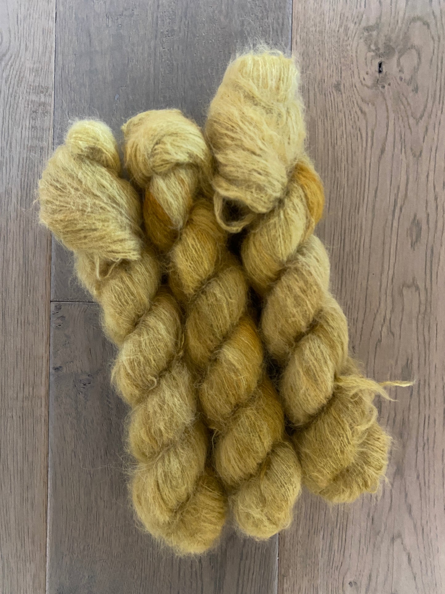Spicy Mustard Suri Alpaca Silk Skein