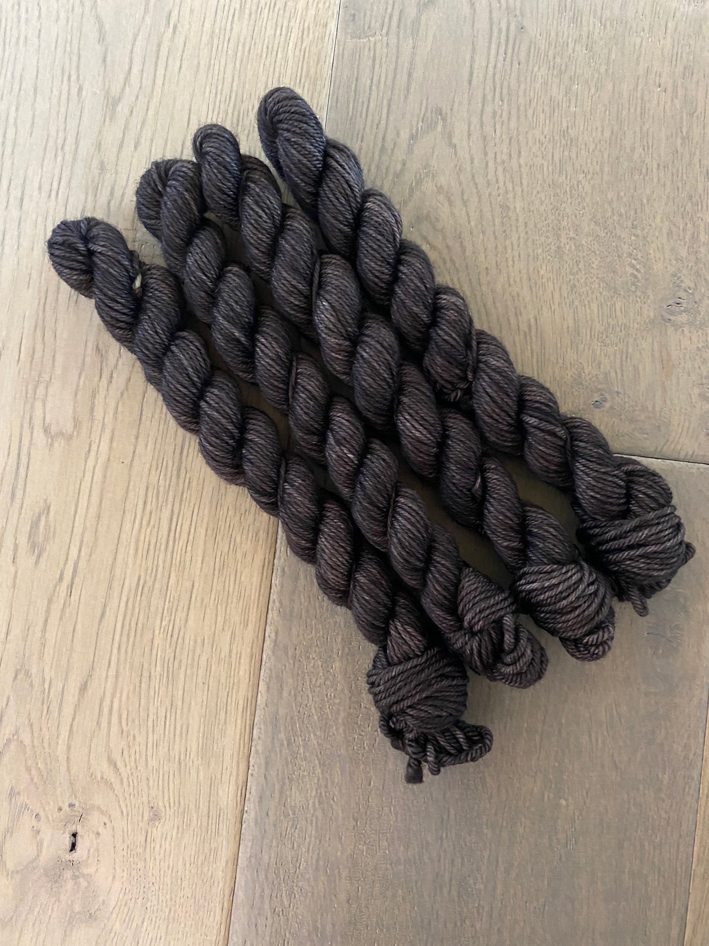 Mini Worsted Black Coffee Skein