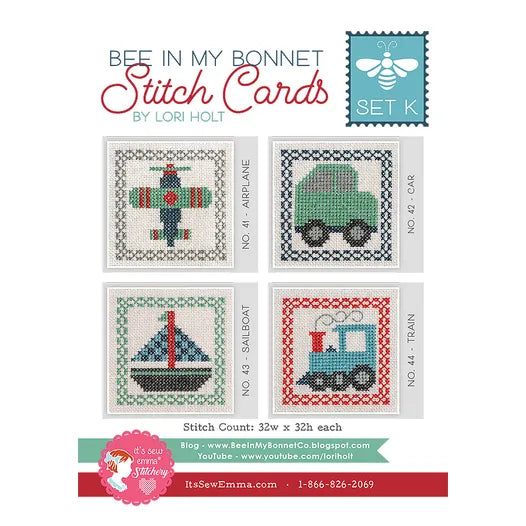 Stitch Cards - Set K