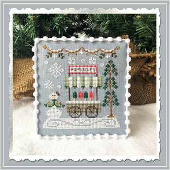 Snow Village Series #6- Popsicle Cart Dec