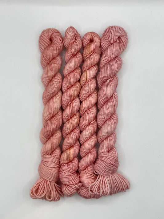 Mini Coral Fingering Skein