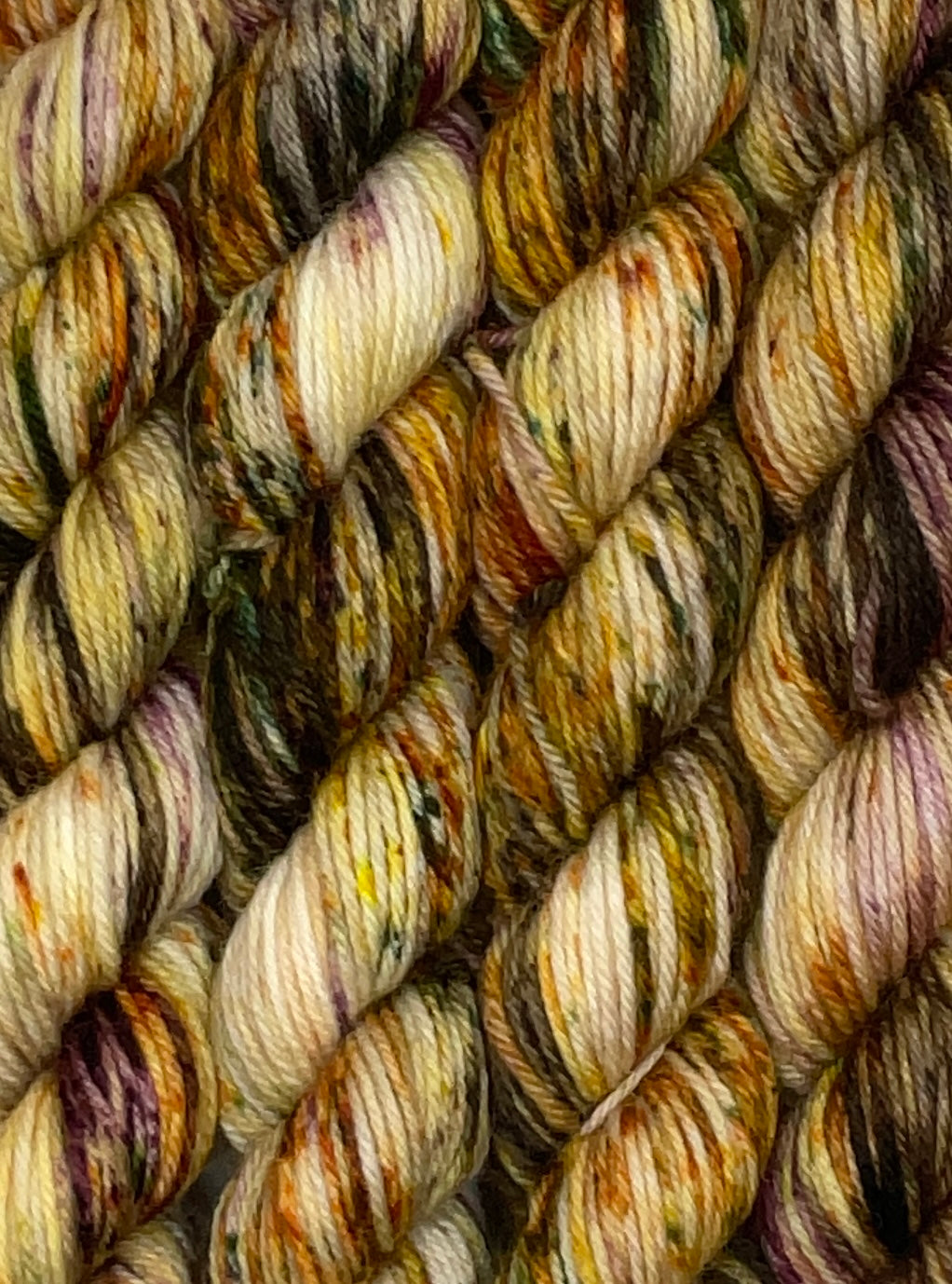 Mini Crunchy Leaves Fingering  Skein