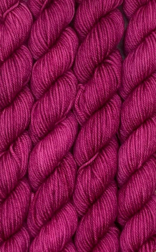 Mini Raspberry Fingering Skein