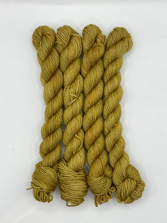 Mini Spicy Mustard Fingering Skein