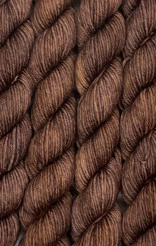 Mini Chestnut Fingering Skein