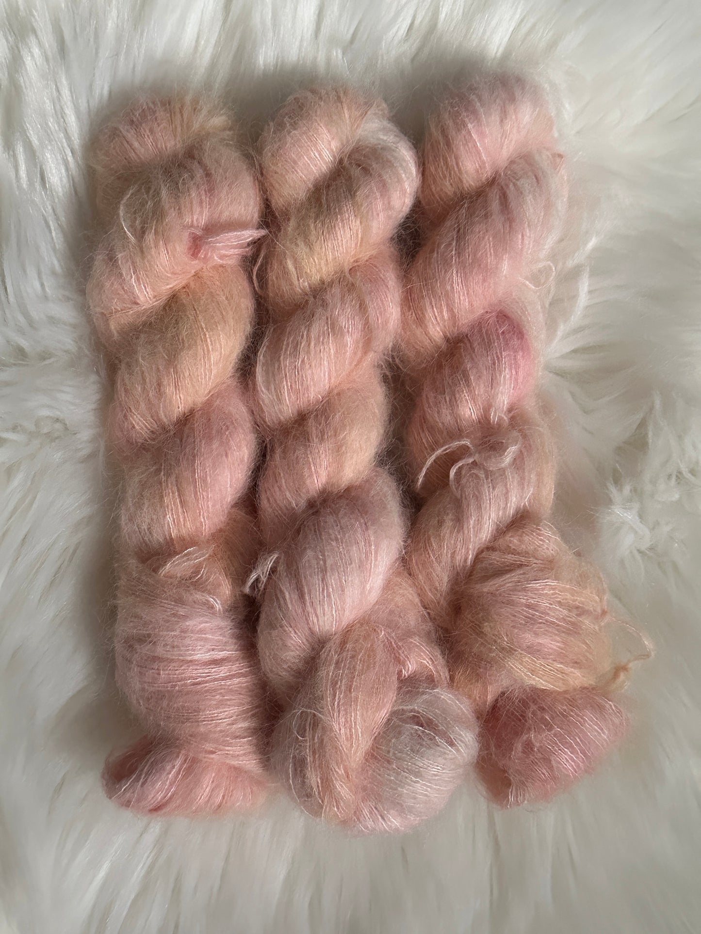 MMF Peach Blush Suri Alpaca Silk Skein