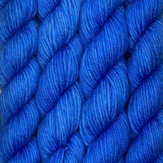 Mini Brilliant Blue Fingering Skein