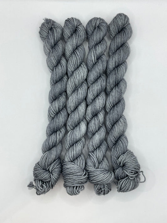 Mini Grey Fingering Skein