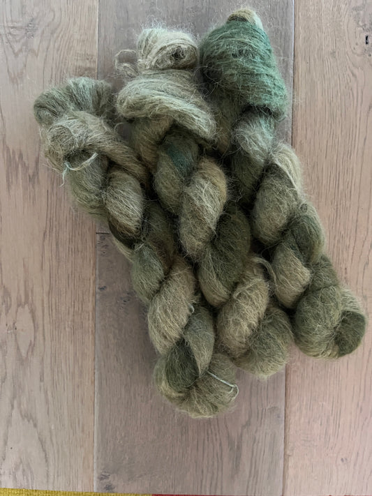 Hunter Green Suri Alpaca Silk Skein