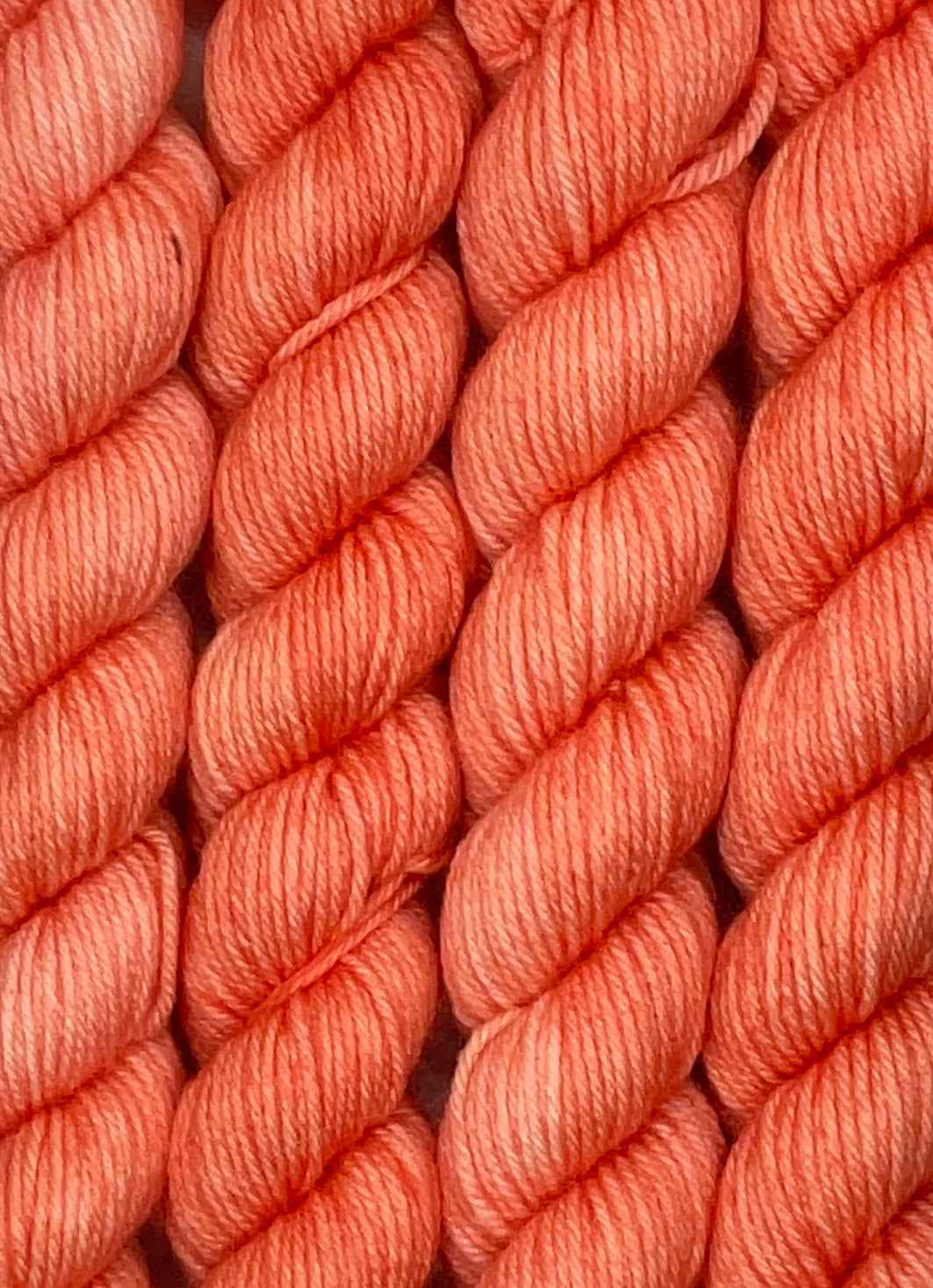 Mini Peach Fingering Skein