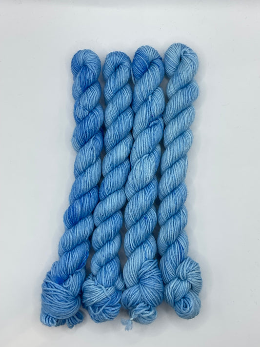 Mini Blue Eyes Fingering Skein